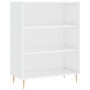 Aparador alto madera contrachapada blanco brillo 69,5x34x180 cm de vidaXL, Aparadores - Ref: Foro24-3196061, Precio: 131,38 €...