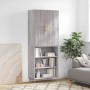 Aparador alto madera contrachapada gris sonoma 69,5x34x180 cm de vidaXL, Aparadores - Ref: Foro24-3196065, Precio: 127,22 €, ...