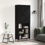 Aparador alto madera contrachapada negro 69,5x34x180 cm de vidaXL, Aparadores - Ref: Foro24-3196068, Precio: 134,79 €, Descue...