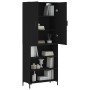 Aparador alto madera contrachapada negro 69,5x34x180 cm de vidaXL, Aparadores - Ref: Foro24-3196068, Precio: 134,79 €, Descue...