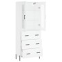 Aparador alto madera contrachapada blanco 69,5x34x180 cm de vidaXL, Aparadores - Ref: Foro24-3198409, Precio: 200,19 €, Descu...