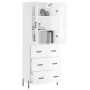 High glossy white plywood sideboard 69.5x34x180 cm by vidaXL, Sideboards - Ref: Foro24-3198411, Price: 205,83 €, Discount: %