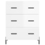 High glossy white plywood sideboard 69.5x34x180 cm by vidaXL, Sideboards - Ref: Foro24-3198411, Price: 205,83 €, Discount: %