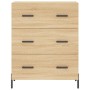 High oak-colored plywood sideboard 69.5x34x180 cm by vidaXL, Sideboards - Ref: Foro24-3198412, Price: 184,99 €, Discount: %