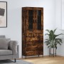 Aparador alto madera contrachapada roble ahumado 69,5x34x180 cm de vidaXL, Aparadores - Ref: Foro24-3198414, Precio: 187,96 €...