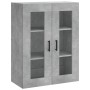 Aparador alto madera contrachapada gris hormigón 69,5x34x180 cm de vidaXL, Aparadores - Ref: Foro24-3198413, Precio: 193,14 €...