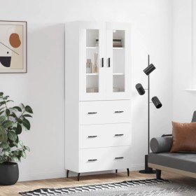 High glossy white plywood sideboard 69.5x34x180 cm by vidaXL, Sideboards - Ref: Foro24-3198419, Price: 188,99 €, Discount: %