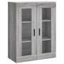 Aparador alto madera contrachapada gris sonoma 69,5x34x180 cm de vidaXL, Aparadores - Ref: Foro24-3198423, Precio: 184,02 €, ...