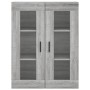 Aparador alto madera contrachapada gris sonoma 69,5x34x180 cm de vidaXL, Aparadores - Ref: Foro24-3198423, Precio: 184,02 €, ...