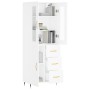 Tall white plywood sideboard 69.5x34x180 cm by vidaXL, Sideboards - Ref: Foro24-3198449, Price: 196,78 €, Discount: %