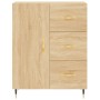 Aparador alto madera contrachapada color roble 69,5x34x180 cm de vidaXL, Aparadores - Ref: Foro24-3198452, Precio: 170,99 €, ...