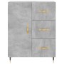 Aparador alto madera contrachapada gris hormigón 69,5x34x180 cm de vidaXL, Aparadores - Ref: Foro24-3198453, Precio: 172,52 €...