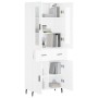 Tall white plywood sideboard 69.5x34x180 cm by vidaXL, Sideboards - Ref: Foro24-3198545, Price: 176,35 €, Discount: %