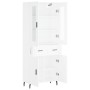 Aparador alto madera contrachapada blanco 69,5x34x180 cm de vidaXL, Aparadores - Ref: Foro24-3198545, Precio: 176,01 €, Descu...