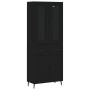 Aparador alto madera contrachapada negro 69,5x34x180 cm de vidaXL, Aparadores - Ref: Foro24-3198546, Precio: 191,68 €, Descue...