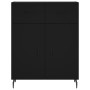 Aparador alto madera contrachapada negro 69,5x34x180 cm de vidaXL, Aparadores - Ref: Foro24-3198546, Precio: 191,68 €, Descue...