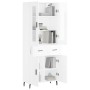 High glossy white plywood sideboard 69.5x34x180 cm by vidaXL, Sideboards - Ref: Foro24-3198547, Price: 178,99 €, Discount: %