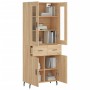 Aparador alto madera contrachapada color roble 69,5x34x180 cm de vidaXL, Aparadores - Ref: Foro24-3198548, Precio: 159,99 €, ...