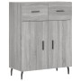 Hohes Sideboard aus sonomagrauem Sperrholz, 69,5 x 34 x 180 cm von vidaXL, Sideboards - Ref: Foro24-3198551, Preis: 164,87 €,...