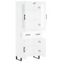 Tall white plywood sideboard 69.5x34x180 cm by vidaXL, Sideboards - Ref: Foro24-3198553, Price: 205,11 €, Discount: %