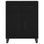 Hohes schwarzes Sperrholz-Sideboard 69,5 x 34 x 180 cm von vidaXL, Sideboards - Ref: Foro24-3198554, Preis: 228,38 €, Rabatt: %