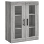 Aparador alto madera contrachapada gris sonoma 69,5x34x180 cm de vidaXL, Aparadores - Ref: Foro24-3198559, Precio: 197,62 €, ...