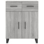 Aparador alto madera contrachapada gris sonoma 69,5x34x180 cm de vidaXL, Aparadores - Ref: Foro24-3198559, Precio: 197,62 €, ...