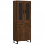 Tall oak brown plywood sideboard 69.5x34x180 cm by vidaXL, Sideboards - Ref: Foro24-3198560, Price: 185,67 €, Discount: %