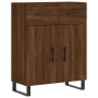 Tall oak brown plywood sideboard 69.5x34x180 cm by vidaXL, Sideboards - Ref: Foro24-3198560, Price: 185,67 €, Discount: %