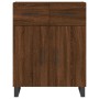 Tall oak brown plywood sideboard 69.5x34x180 cm by vidaXL, Sideboards - Ref: Foro24-3198560, Price: 185,67 €, Discount: %