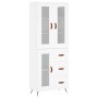 Aparador alto madera contrachapada blanco 69,5x34x180 cm de vidaXL, Aparadores - Ref: Foro24-3198569, Precio: 178,16 €, Descu...