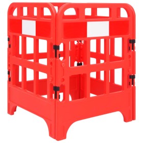 Traffic barriers 4 pieces red 75x75x100 cm by vidaXL, Road and traffic signs - Ref: Foro24-150987, Price: 137,99 €, Discount: %