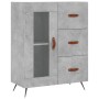 Aparador alto madera contrachapada gris hormigón 69,5x34x180 cm de vidaXL, Aparadores - Ref: Foro24-3198573, Precio: 172,78 €...