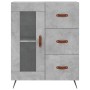 Tall plywood gray concrete sideboard 69.5x34x180 cm by vidaXL, Sideboards - Ref: Foro24-3198573, Price: 166,99 €, Discount: %