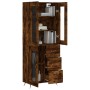 Tall smoked oak plywood sideboard 69.5x34x180 cm by vidaXL, Sideboards - Ref: Foro24-3198574, Price: 167,62 €, Discount: %