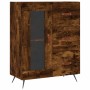 Tall smoked oak plywood sideboard 69.5x34x180 cm by vidaXL, Sideboards - Ref: Foro24-3198574, Price: 167,62 €, Discount: %