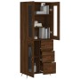 Tall oak brown plywood sideboard 69.5x34x180 cm by vidaXL, Sideboards - Ref: Foro24-3198576, Price: 192,26 €, Discount: %