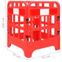 Verkehrsbarrieren 4 Stück rot 75x75x100 cm von vidaXL, Straßen- und Verkehrszeichen - Ref: Foro24-150987, Preis: 137,99 €, Ra...