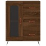 Tall oak brown plywood sideboard 69.5x34x180 cm by vidaXL, Sideboards - Ref: Foro24-3198576, Price: 192,26 €, Discount: %