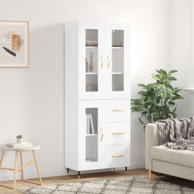 Tall white plywood sideboard 69.5x34x180 cm by vidaXL, Sideboards - Ref: Foro24-3198577, Price: 195,99 €, Discount: %