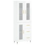 High glossy white plywood sideboard 69.5x34x180 cm by vidaXL, Sideboards - Ref: Foro24-3198579, Price: 200,51 €, Discount: %