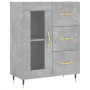 Concrete gray plywood tall sideboard 69.5x34x180 cm by vidaXL, Sideboards - Ref: Foro24-3198581, Price: 172,50 €, Discount: %