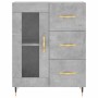 Concrete gray plywood tall sideboard 69.5x34x180 cm by vidaXL, Sideboards - Ref: Foro24-3198581, Price: 172,50 €, Discount: %