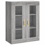 Aparador alto madera contrachapada gris sonoma 69,5x34x180 cm de vidaXL, Aparadores - Ref: Foro24-3198583, Precio: 177,37 €, ...