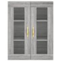 Aparador alto madera contrachapada gris sonoma 69,5x34x180 cm de vidaXL, Aparadores - Ref: Foro24-3198583, Precio: 177,37 €, ...