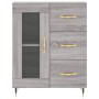 Aparador alto madera contrachapada gris sonoma 69,5x34x180 cm de vidaXL, Aparadores - Ref: Foro24-3198583, Precio: 177,37 €, ...