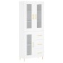 Tall white plywood sideboard 69.5x34x180 cm by vidaXL, Sideboards - Ref: Foro24-3198585, Price: 185,23 €, Discount: %