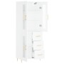 Tall white plywood sideboard 69.5x34x180 cm by vidaXL, Sideboards - Ref: Foro24-3198585, Price: 185,23 €, Discount: %