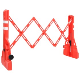 Red folding traffic barrier 210x50x105 cm by vidaXL, Road and traffic signs - Ref: Foro24-150989, Price: 151,99 €, Discount: %