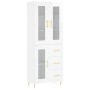 High glossy white plywood sideboard 69.5x34x180 cm by vidaXL, Sideboards - Ref: Foro24-3198587, Price: 212,34 €, Discount: %